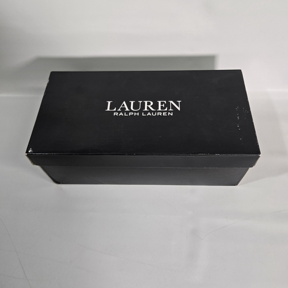 Lauren Ralph Lauren Cameryn Canvas & Leather Espadrilles Flats Logo 8.5 NIB - Picture 9 of 11